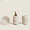 Grey Travertine Bathroom Set