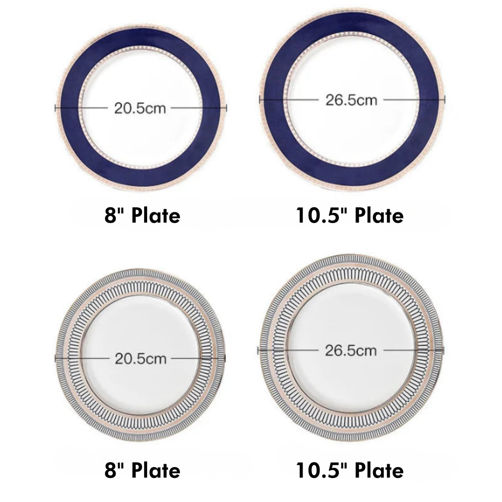 Round Geometric Ceramic Plate