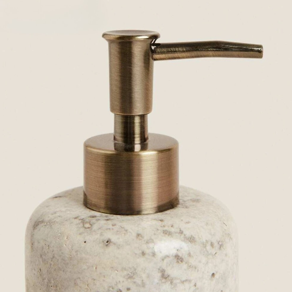 Grey Travertine Bathroom Set