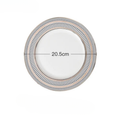 Round Geometric Ceramic Plate