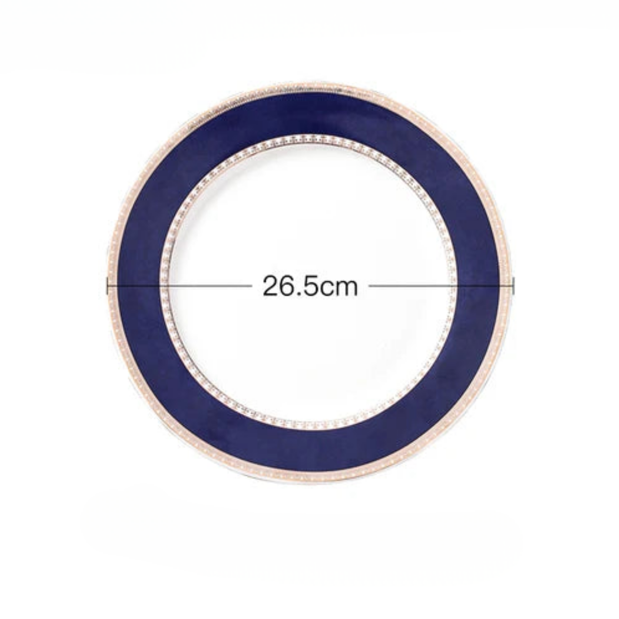 Round Geometric Ceramic Plate