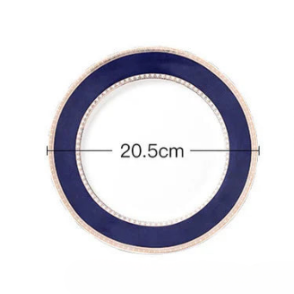 Round Geometric Ceramic Plate
