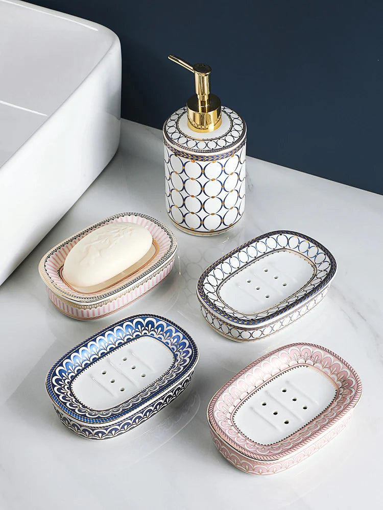 Nordic Double Layer Ceramic Soap Holder