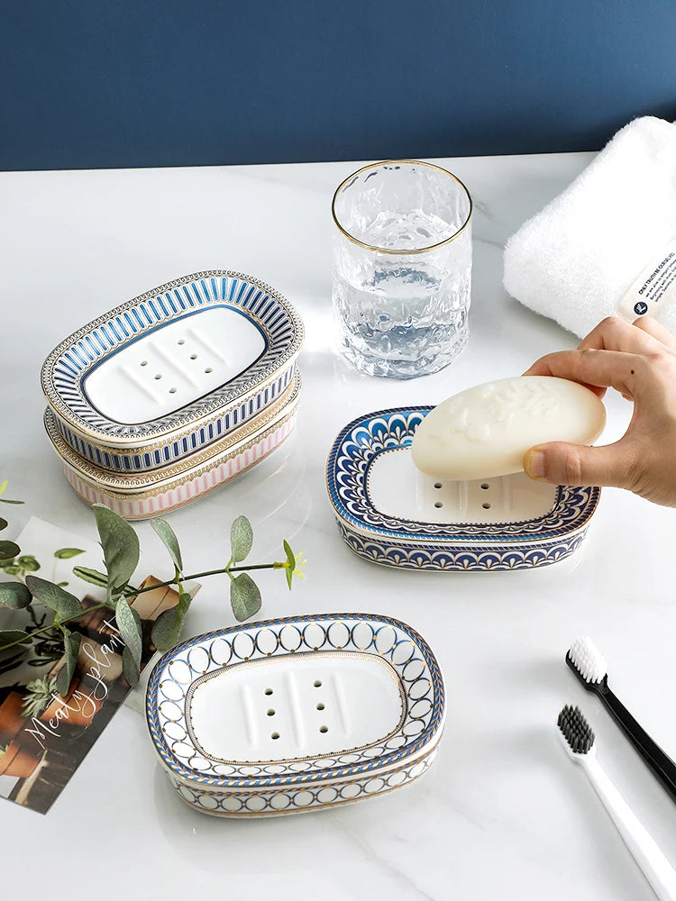 Nordic Double Layer Ceramic Soap Holder