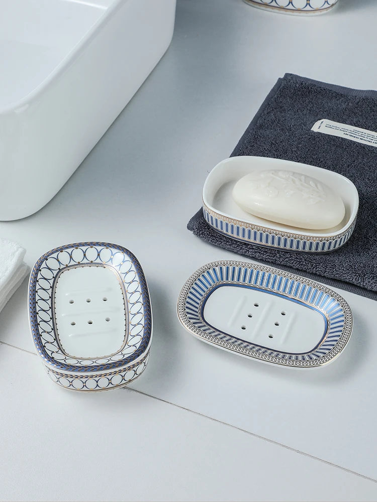 Nordic Double Layer Ceramic Soap Holder