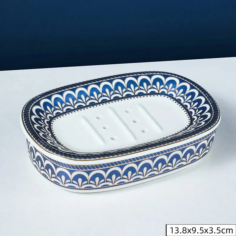 Nordic Double Layer Ceramic Soap Holder