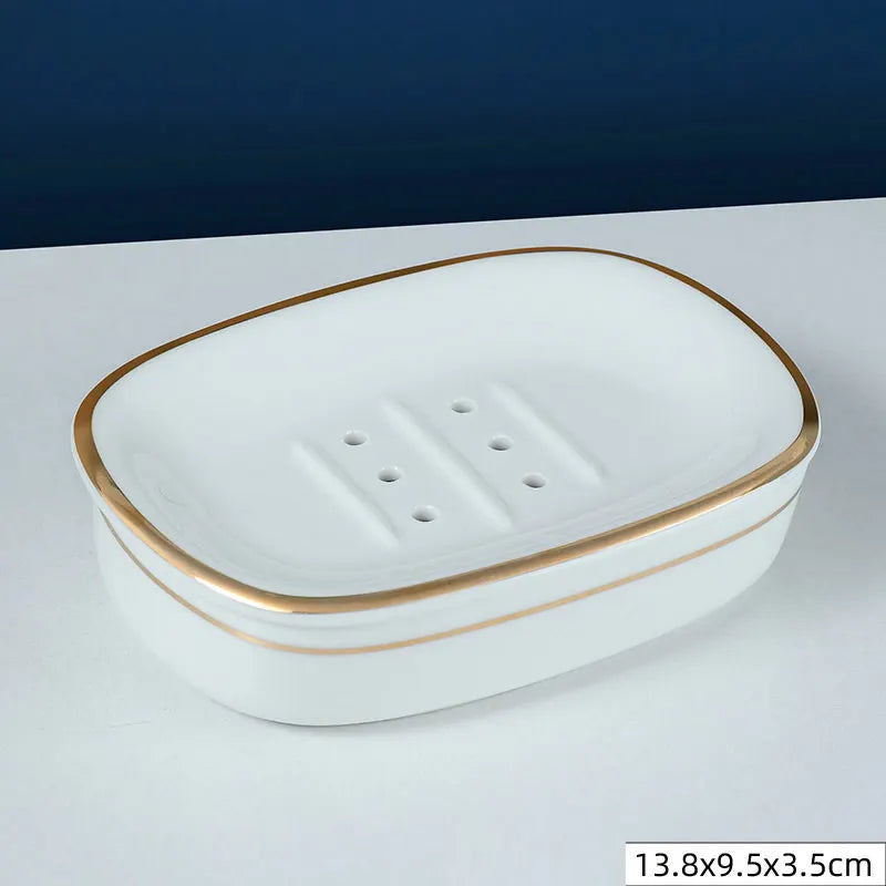 Nordic Double Layer Ceramic Soap Holder