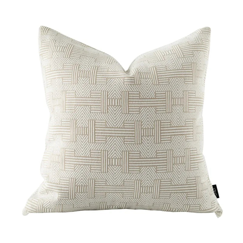 Luxury Geometric Jacquard Cushion Cover