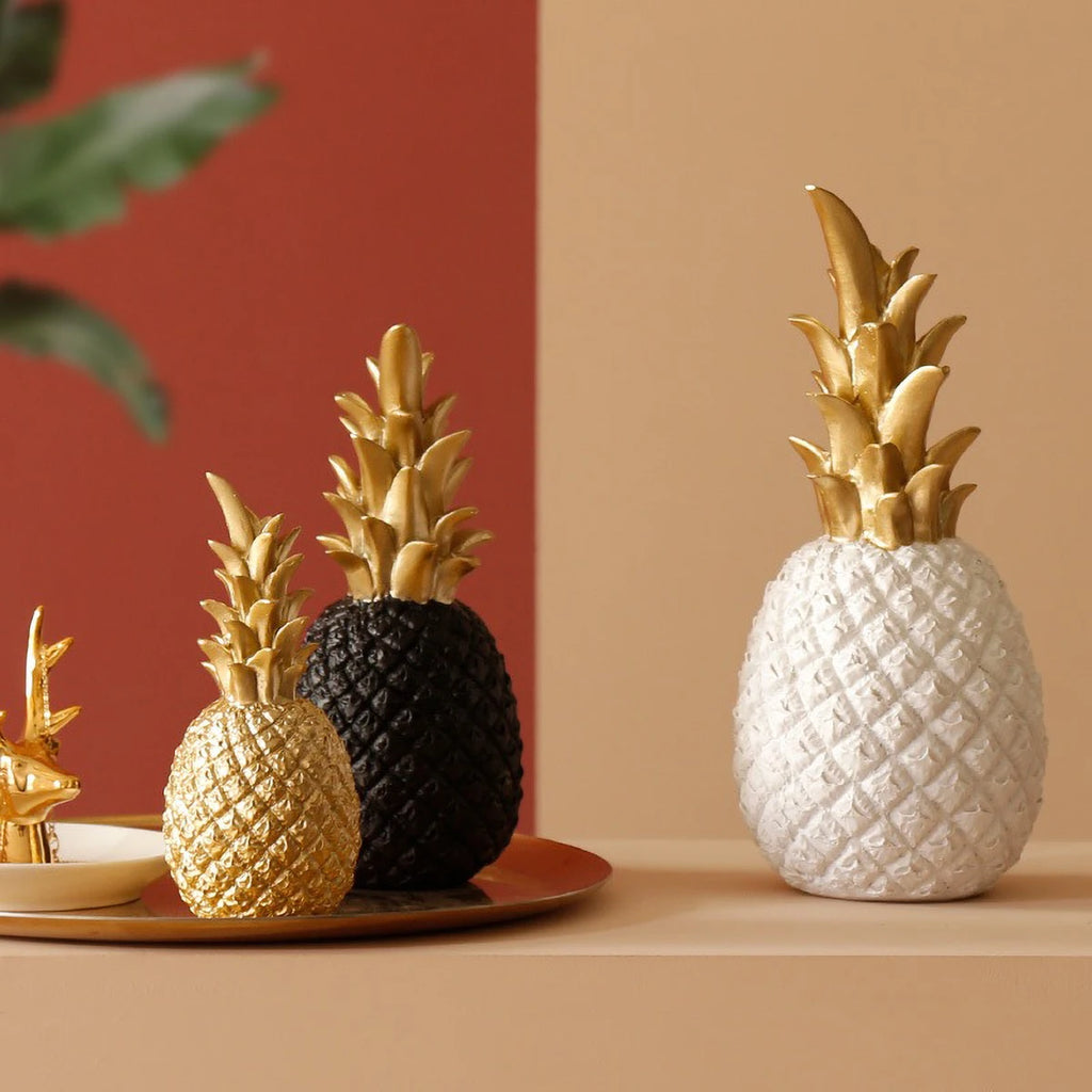 Nordic Gold Pineapple Decor Sculpture