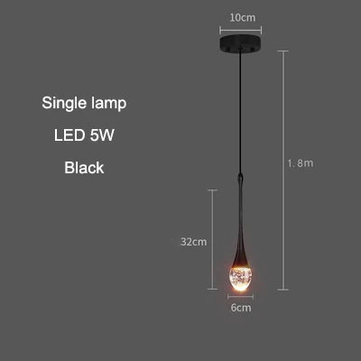 Modern Bubble Crystal Pendant Light – Elegant Indoor Hanging Lamp for Dining Room & Bedroom