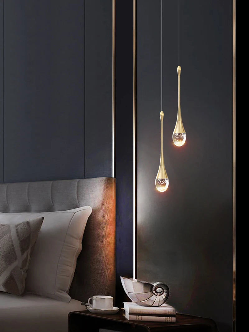 Modern Bubble Crystal Pendant Light – Elegant Indoor Hanging Lamp for Dining Room & Bedroom