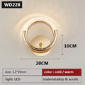 Modern Nordic Luxury LED Wall Sconce – Iron Base Acrylic Lampshade Wall Lamp
