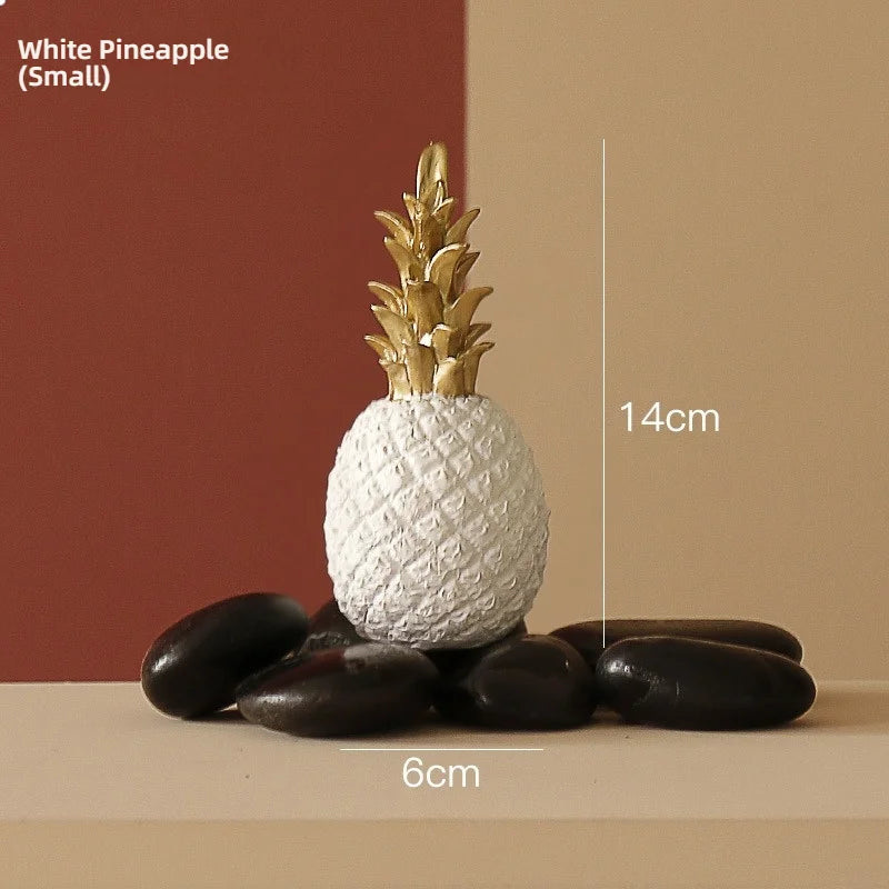 Nordic Gold Pineapple Decor Sculpture