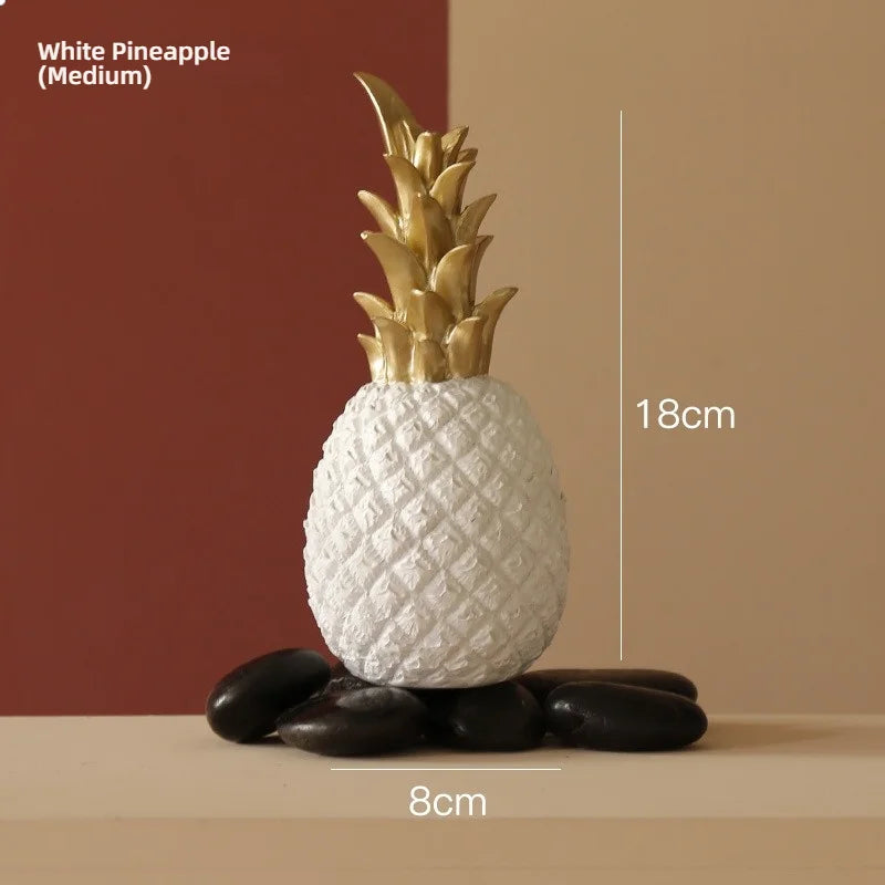 Nordic Gold Pineapple Decor Sculpture