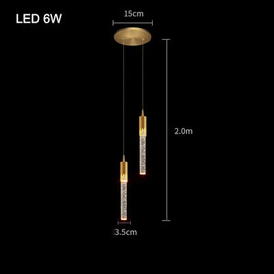 Modern Bubble Crystal Pendant Light – Elegant Indoor Hanging Lamp for Dining Room & Bedroom