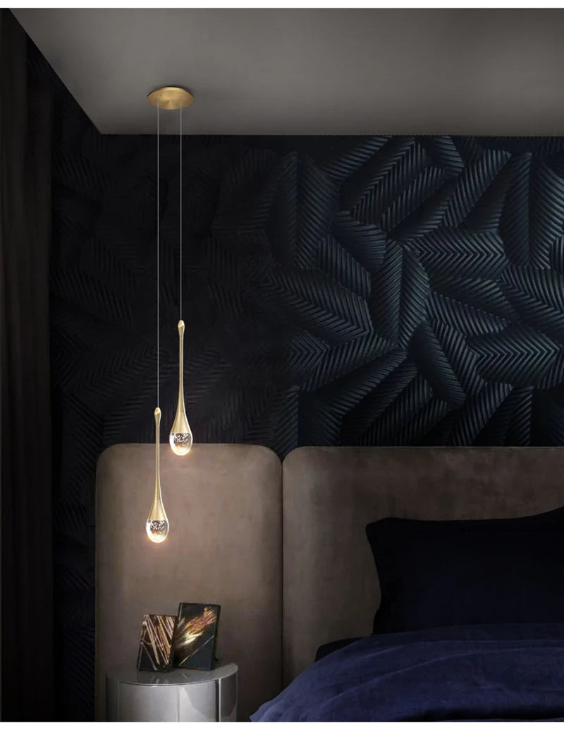 Modern Bubble Crystal Pendant Light – Elegant Indoor Hanging Lamp for Dining Room & Bedroom