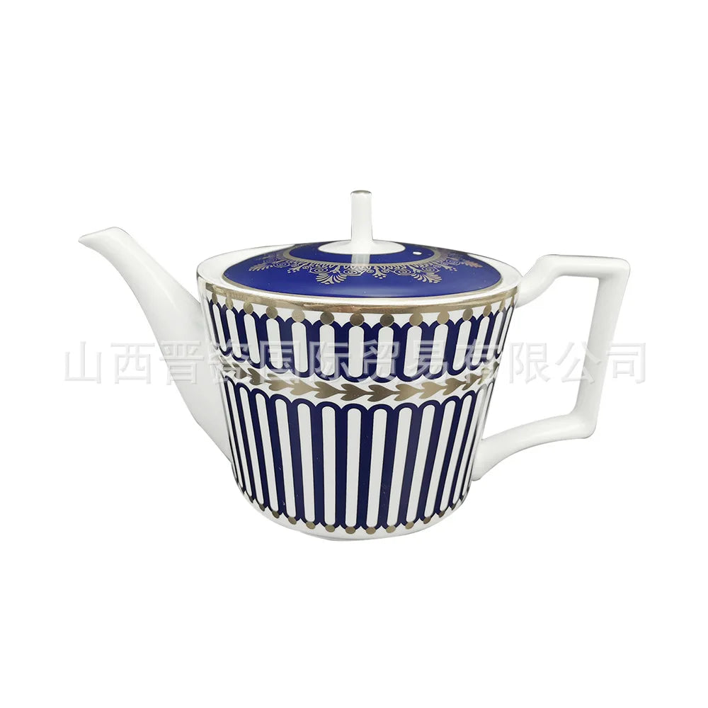 European Geometric Bone China Dinner Plate