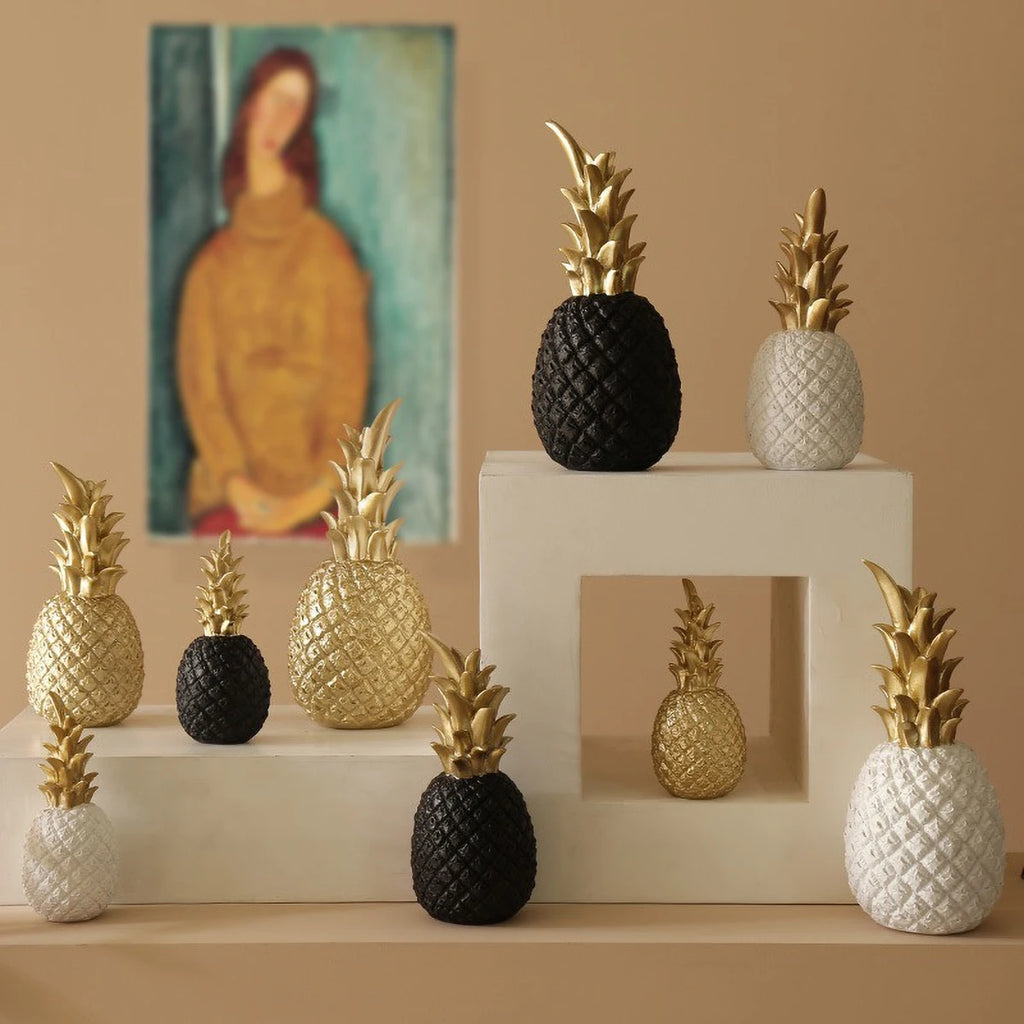 Nordic Gold Pineapple Decor Sculpture