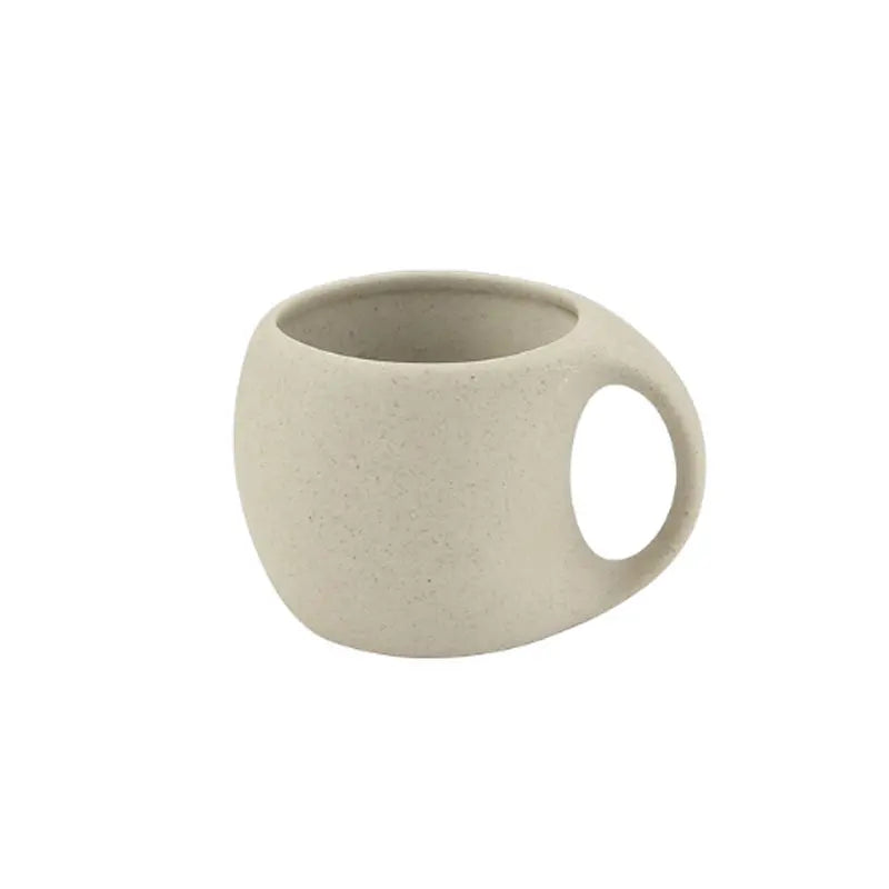 Nordic Vintage Ceramic Coffee Cup & Saucer – Modern Art Espresso & Latte Mug