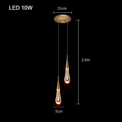 Modern Bubble Crystal Pendant Light – Elegant Indoor Hanging Lamp for Dining Room & Bedroom