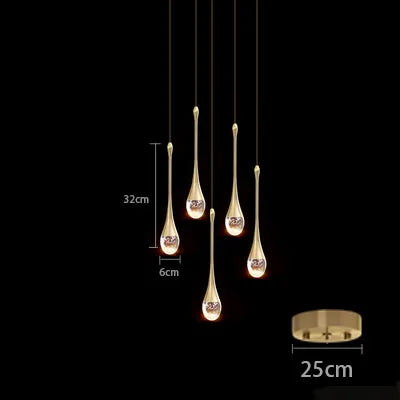 Modern Bubble Crystal Pendant Light – Elegant Indoor Hanging Lamp for Dining Room & Bedroom