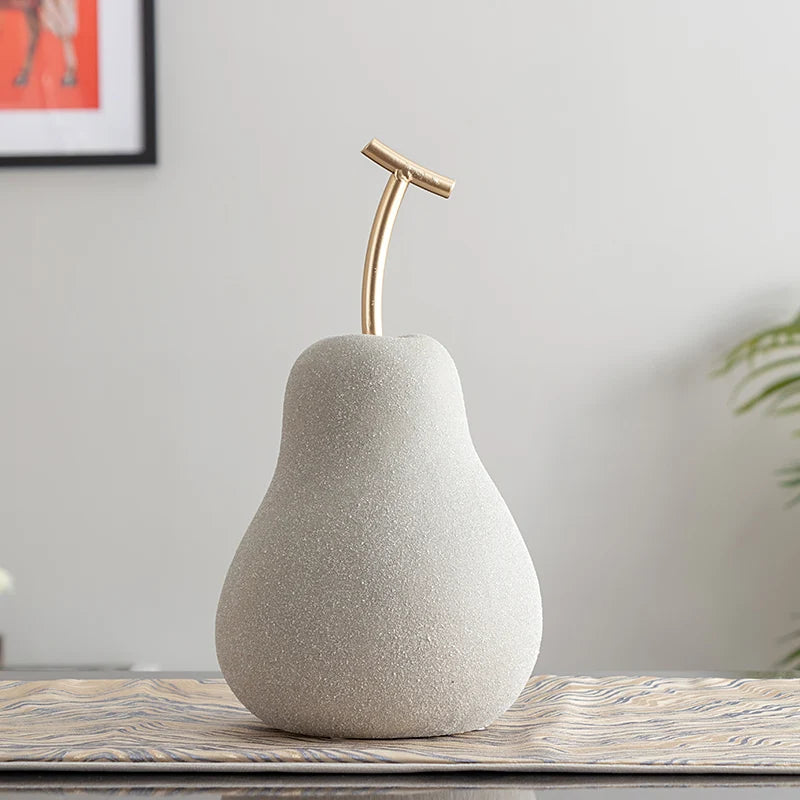 Ceramic Apple Sculpture Figurine