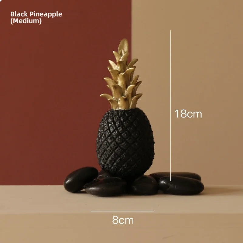 Nordic Gold Pineapple Decor Sculpture