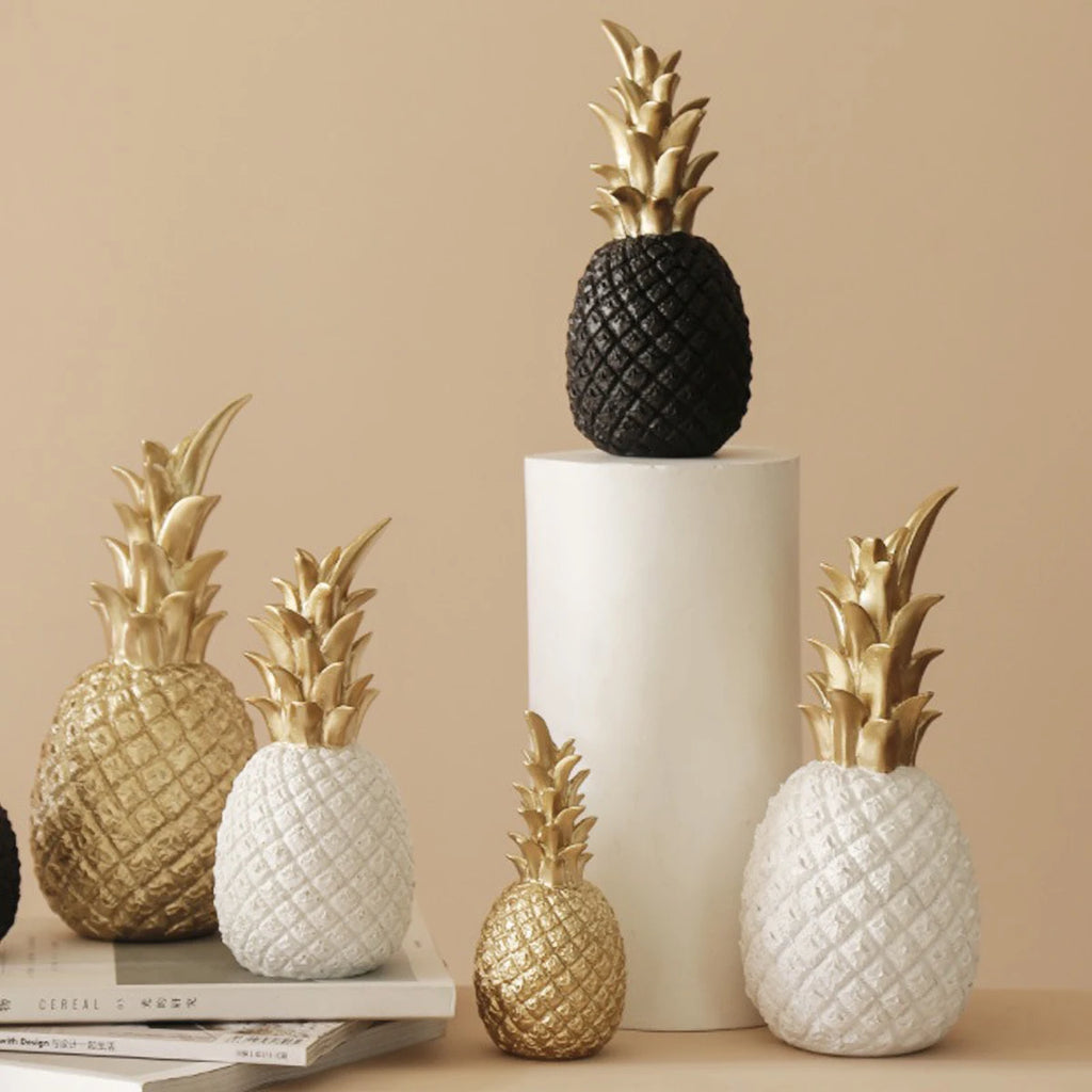 Nordic Gold Pineapple Decor Sculpture