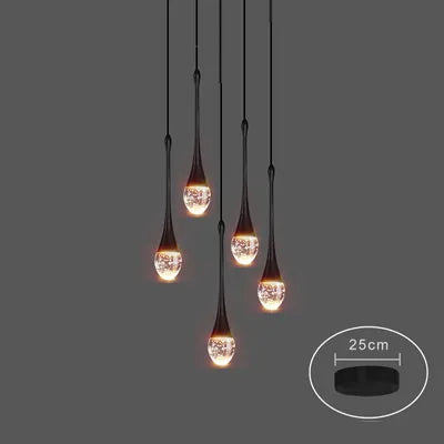 Modern Bubble Crystal Pendant Light – Elegant Indoor Hanging Lamp for Dining Room & Bedroom