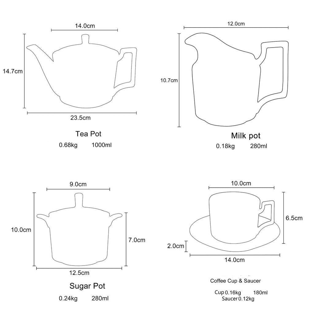 European Coffee Cup Set