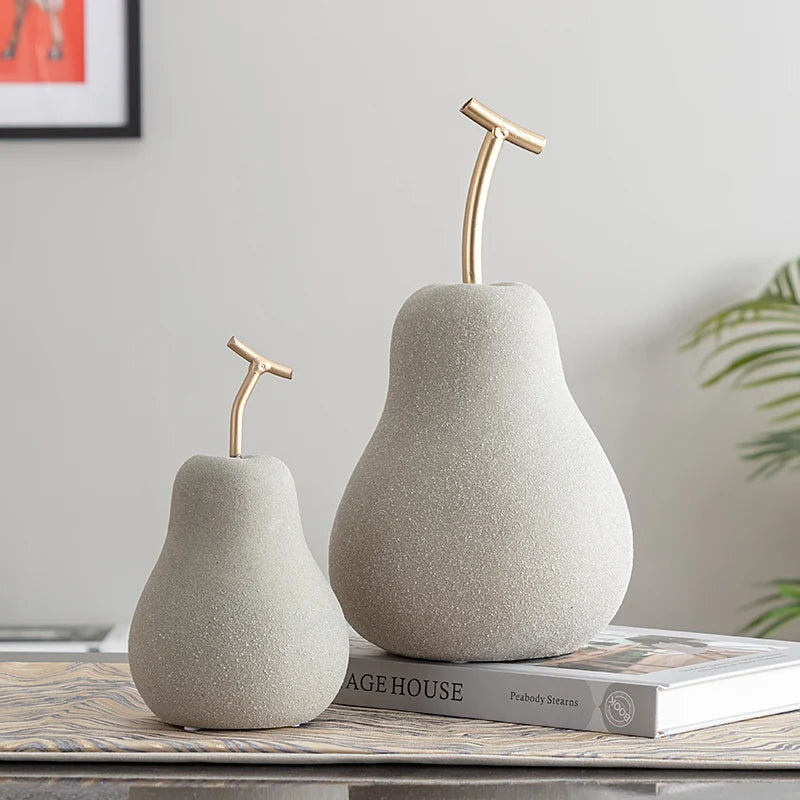 Ceramic Apple Sculpture Figurine