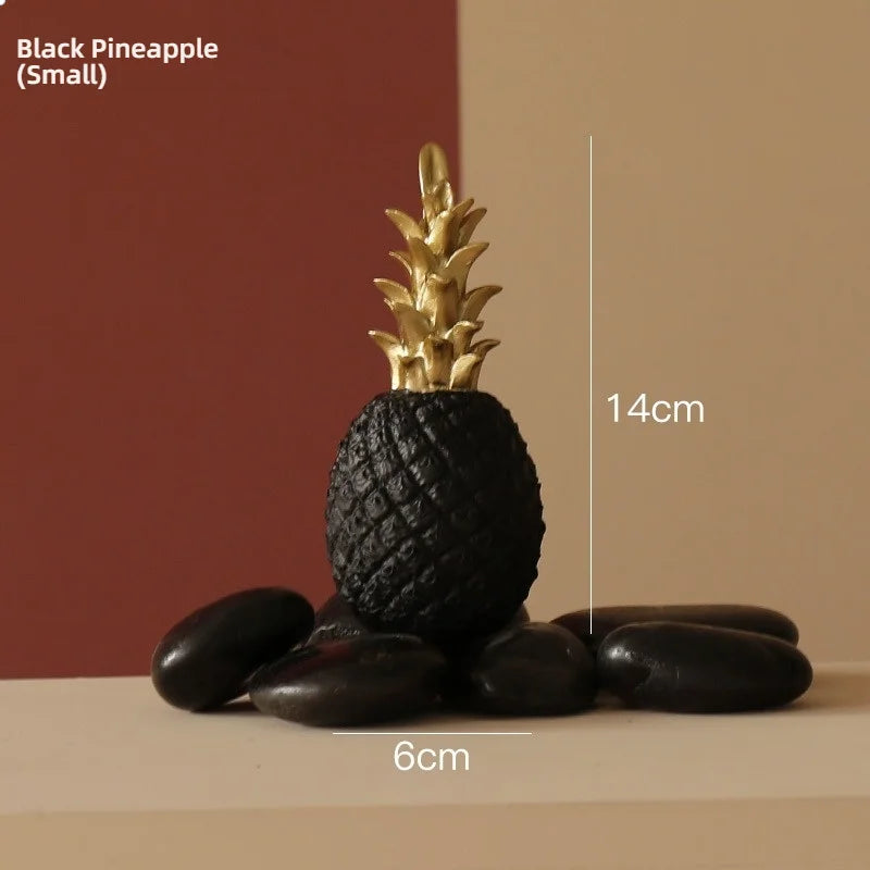 Nordic Gold Pineapple Decor Sculpture