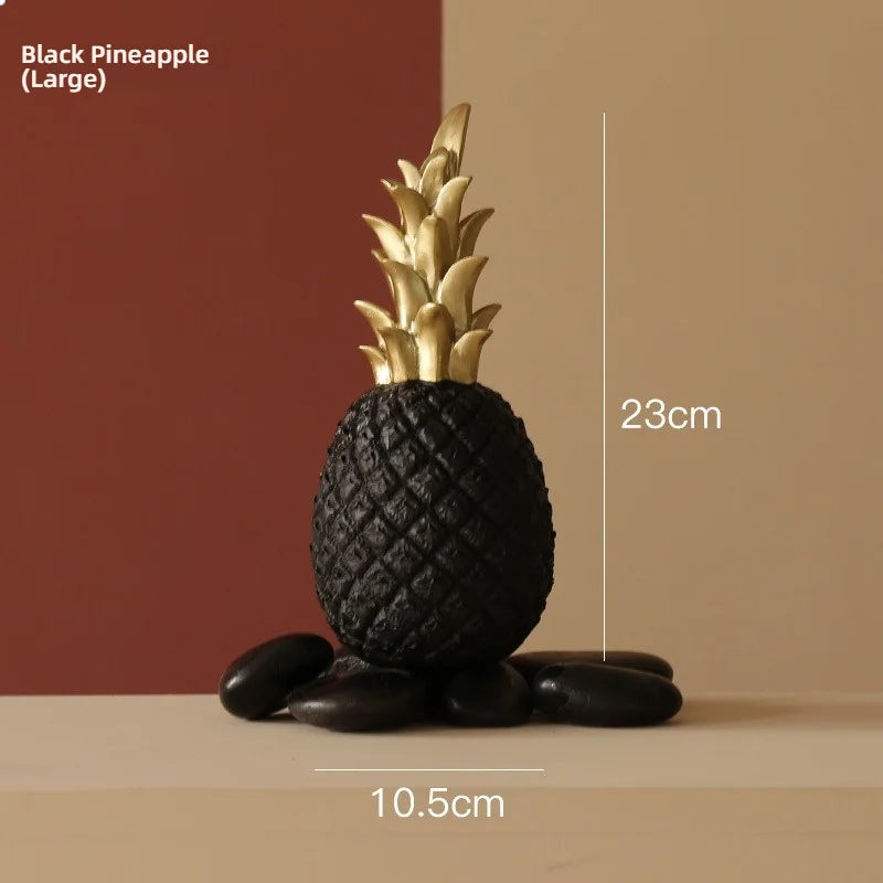 Nordic Gold Pineapple Decor Sculpture